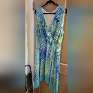 * Sandra Darren 24w tropical dress